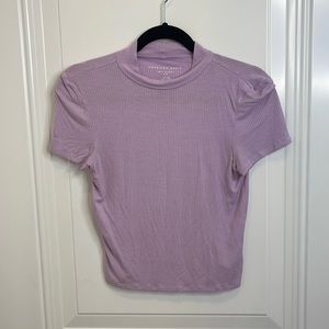 Light Purple Crop Top - American Eagle - Small